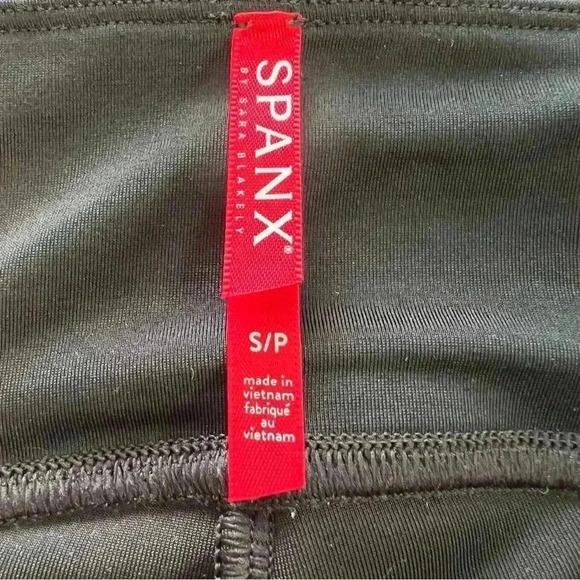 Spanx size small black velvet gold metallic - Picture 3 of 3